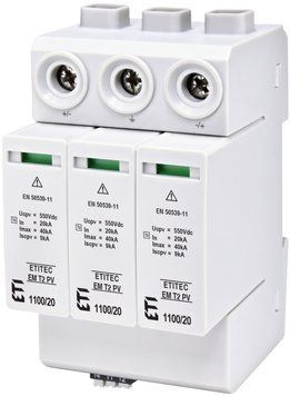 Обмежувач перенапруги ETITEC EM T2 PV 1100/20 Y RC (для PV систем) 2440624 фото