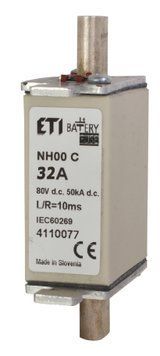 Запобіжник NH-000 Battery 32A 80V DC 4110077 фото