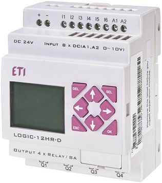 Програмоване реле LOGIC-12HR-D, 24V DC (8I/4O-Rele) 4780002 фото
