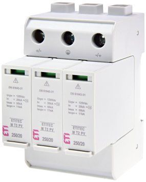 Обмежувач перенапруги ETITEC M T2 PV 250/20 Y (для PV систем) 2440732 фото