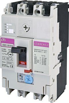Авт. вимикач EB2S 160/3HA 160A (40kA, (0.63-1)In/фікс.) 3P 4671925 фото