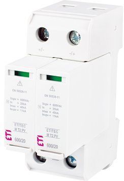 Обмежувач перенапруги ETITEC M T2 PV 600/20 (для PV систем) 2440620 фото