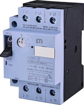 Авт. вимикач захисту двигуна MSP0-25 (11 kW, 18-25A) 4646627 фото