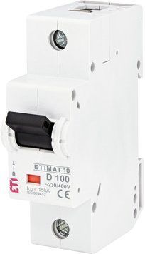 Автоматичний вимикач ETIMAT 10 1p D 100А (15 kA) 2151732 фото
