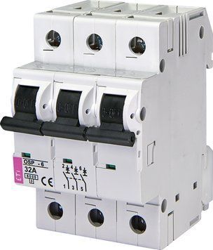 Обмежувач струму OSP-6 32A 3p (6kA) 2185035 фото