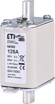 Запобіжник NH-00 Battery 125A 80V DC 4110083 фото