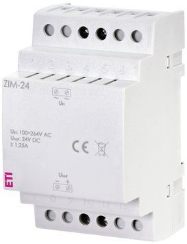 Імпульсний блок живлення 24 V DC 30 W 1,25 A ZIM-24 4804070 фото