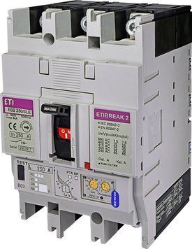 Авт. вимикач EB2 250/3H 250A (65kA, (0.63-1)In/(6-10)In) 3P 4672132 фото