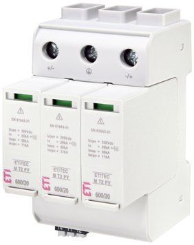 Обмежувач перенапруги ETITEC M T2 PV 600/20 Y RC (для PV систем) 2440736 фото