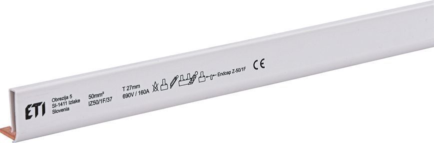Шина живлення IZS 50/1F/37 (50мм2, 1P, 0.98м, Pin, 37mod.) 2921251 фото