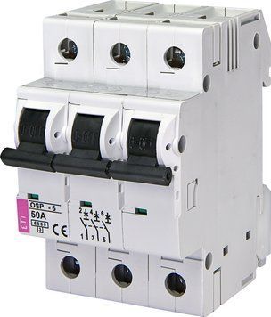 Обмежувач струму OSP-6 50A 3p (6kA) 2185037 фото