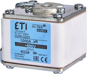 Запобіжник G2MUQ01/400A/690V aR (200 kA) 4374623 фото