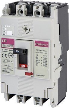 Авт. вимикач EB2S 160/3SF 50A (25kA, фікс./фікс.) 3P 4671832 фото