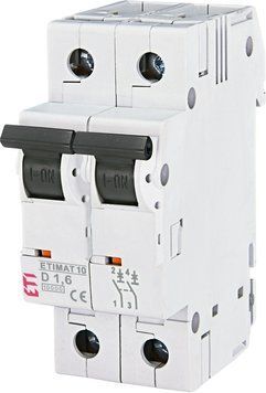 Автоматичний вимикач ETIMAT 10 2p D 1,6А (10 kA) 2153707 фото