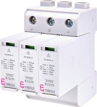 Обмежувач перенапруги ETITEC M T12 PV 1100/12,5 Y (для PV систем) 2440511 фото