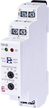 Термостат TER-3D (0...+60) AC/DC 24-240 AC/DC (1x16A_AC1) 2471843 фото