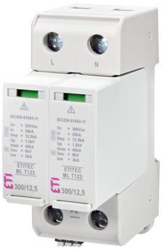 Обмежувач перенапруги ETITEC ML T123 300/12,5 (1+1, 2p, TТ) RC 2440670 фото