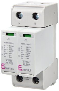 Обмежувач перенапруги ETITEC ML T123 300/12,5 (2+0, 2p, TNC-S) 2440663 фото