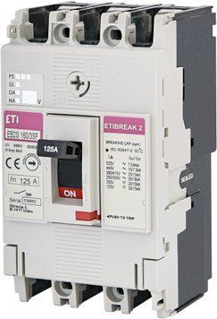 Авт. вимикач EB2S 160/3SF 125A (25kA, фікс./фікс.) 3P 4671836 фото
