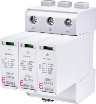 Обмежувач перенапруги ETITEC M T12 PV 1500/12,5 Y RC (для PV систем) 2440514 фото
