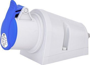 Розетка настінна EZ-1632 IP44 (16A, 230V, 2P+PE) 4482034 фото