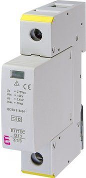 Обмежувач перенапруги ETITEC D T3 275/3 (1+0) 1p 2440417 фото