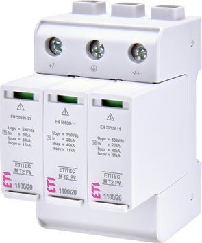 Обмежувач перенапруги ETITEC M T2 PV 1100/20 Y (для PV систем) 2440515 фото