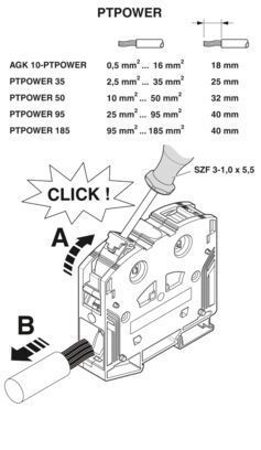 Прохідна клема PTPOWER 95 PC3260100 фото