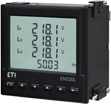 Аналізатор мережі END20L-RS (96x96мм, 85-253V AC/90-300V DC, RS-485) 4656950 фото