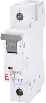 Автоматичний вимикач ETIMAT 6 1p C 3А (6 kA) 2141509 фото