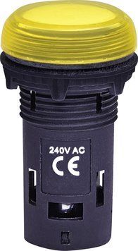Лампа сигнальна LED матова ECLI-240A-Y 240V AC (жовта) 4771232 фото