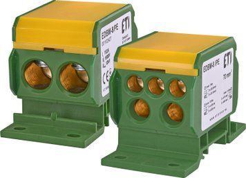 Блок розподільчий EDBM-8/PE (192А, 1500V AC/DC, OUT: 1x4-70; 2x4-35; 3x2,5-25) 1102427 фото