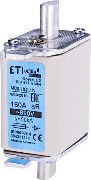 Запобіжник M00UQU-N/35A/690V gR (50kA) 4331214 фото