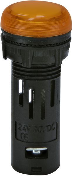 Лампа сигнальна LED матова ECLI-16-024C-A 24V AC/DC (&Oslash;16мм, помаранчева) 4771604 фото