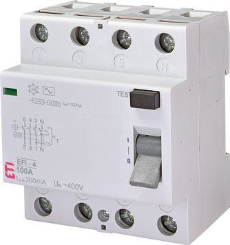 Реле диференційне (ПЗВ) EFI-4 100/0,3 тип AC (10kA) 2062155 фото