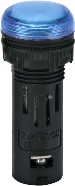 Лампа сигнальна LED матова ECLI-16-024C-B 24V AC/DC (&Oslash;16мм, синя) 4771603 фото