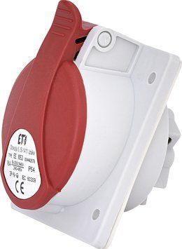 Розетка вбудована EE-1653 IP54 (16A, 400V, 3P+N+PE) 4482078 фото