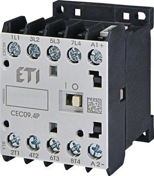 Контактор мініатюрний CEC 09.4P 230V АС (9A; 4kW; AC3) 4р (4 н.в.) 4641201 фото