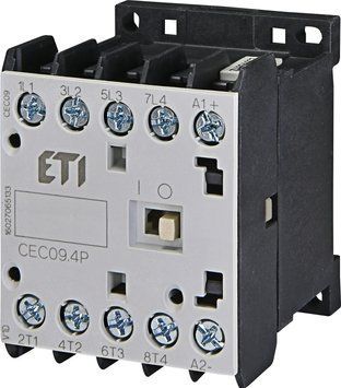 Контактор мініатюрний CEC 09.4Р 24V DC (9A; 4kW; AC3) 4р (4 н.в.) 4641211 фото
