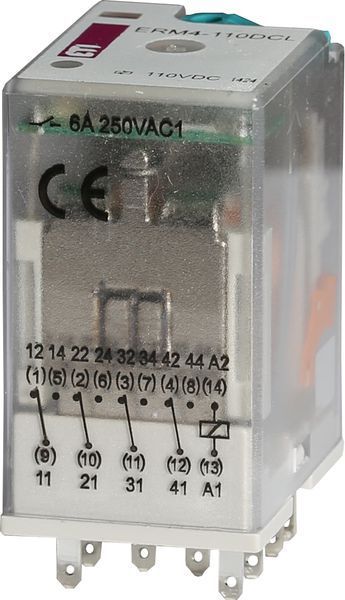 Реле електромеханічне ERM4-110 DCL 4p 2473022 фото