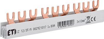 Шина живлення IZ 12/3F/ 9 (12мм2, 3P, 0.16м, Fork, 9mod.) 2921017 фото